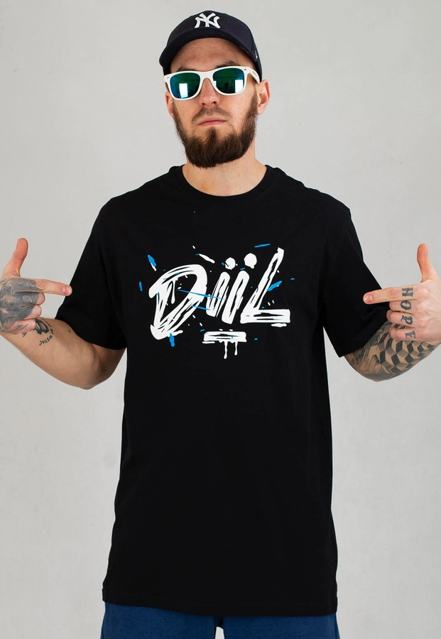 T-shirt Diil Splash czarny