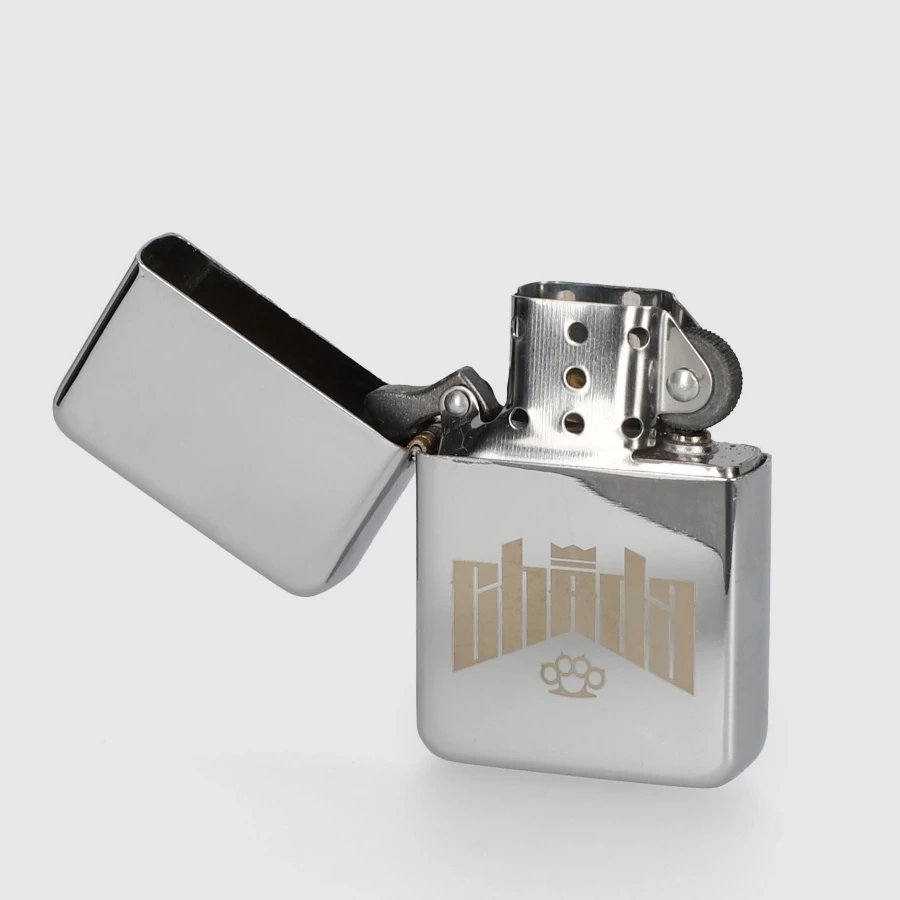 Zapalniczka Chada Kastet Logo Alu srebrna