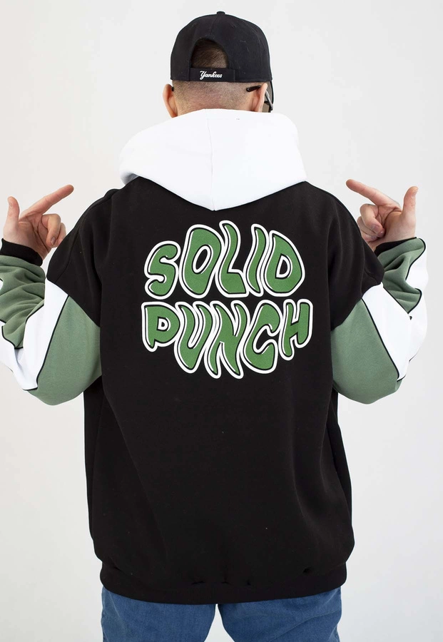 Bluza Patriotic Z Kapturem Solid Punch czarna