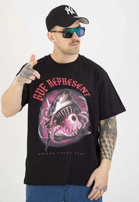 T-shirt Brain Dead Familia Shark czarny