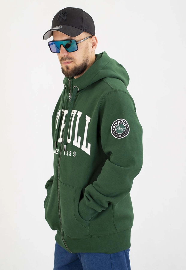 Bluza Pit Bull Z Kapturem ZIP Norton hunter green