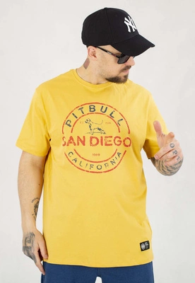 T-shirt Pit Bull San Diego INS. 170 pale yellow