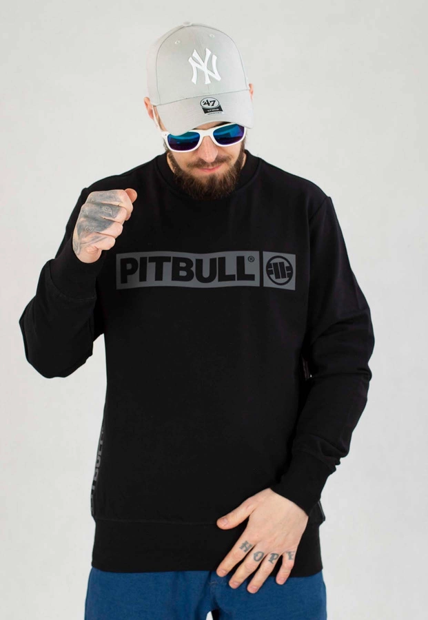 Bluza Pit Bull Bez Kaptura French Terry Albion czarna