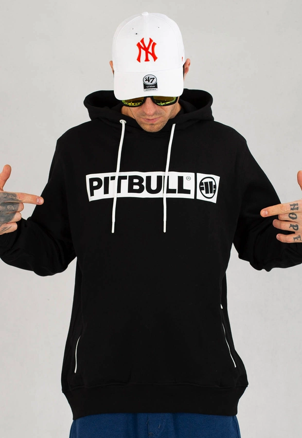 Bluza Pit Bull Z Kapturem Terry Group Hilltop czarna