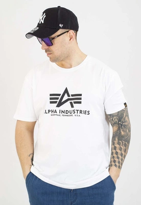 T-shirt Alpha Industries Basic 100501 biało czarny