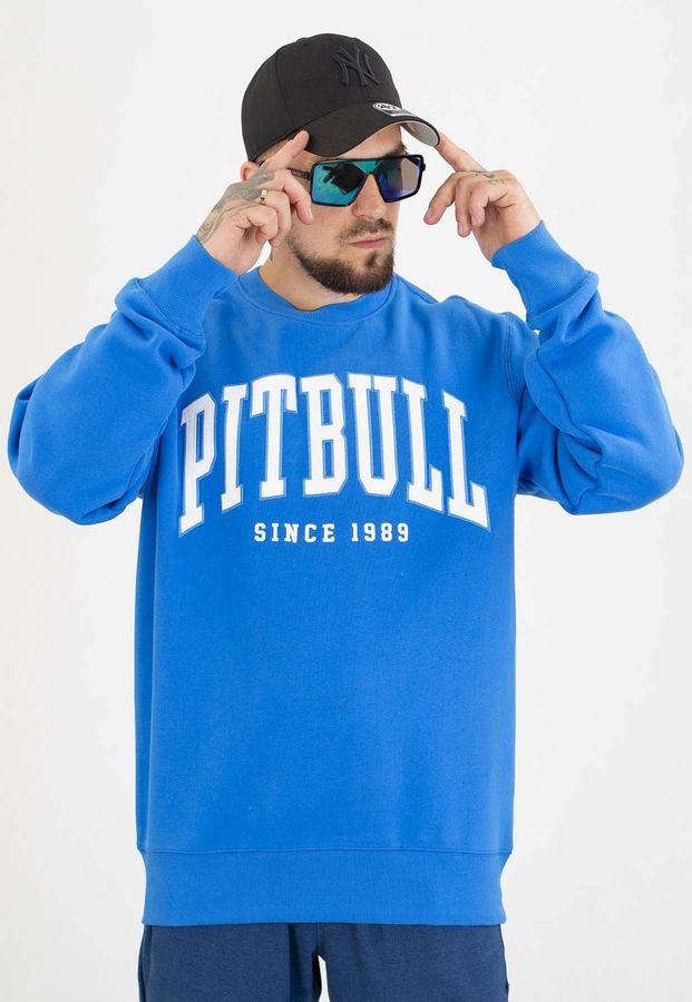 Bluza Pit Bull Bez Kaptura Norton azurre blue