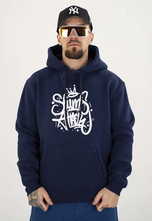 Bluza RPS Rychu Peja Solufka Z Kapturem Korona granatowa