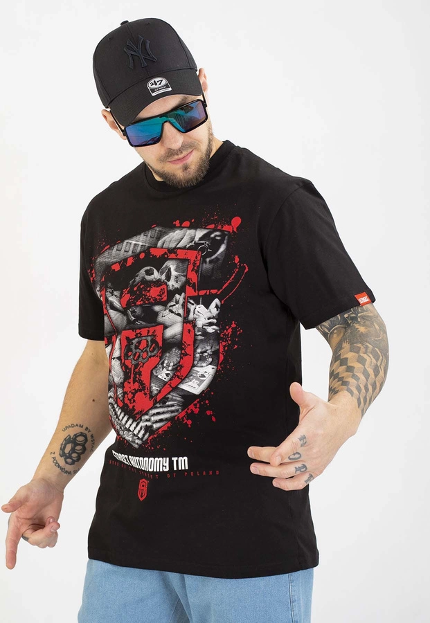 T-shirt Street Autonomy Fuck czarny