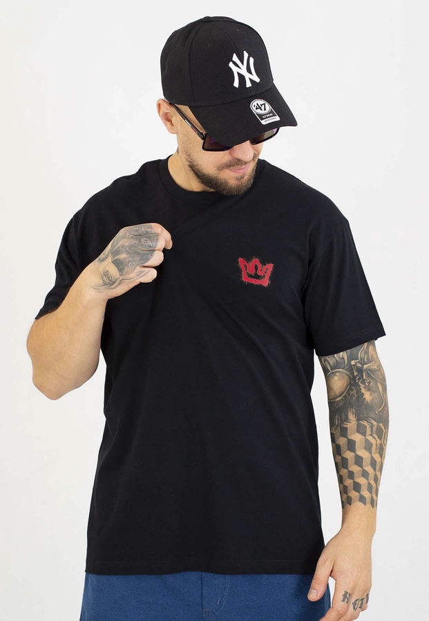 T-shirt Jigga Wear Color Spray biały i czarny
