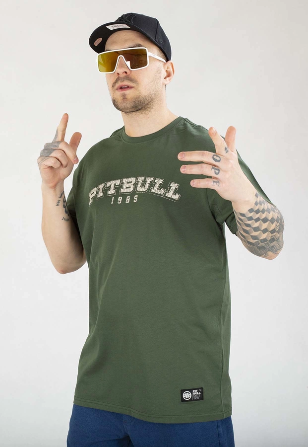 T-shirt Pit Bull Born 170 In 1989 grassy green 