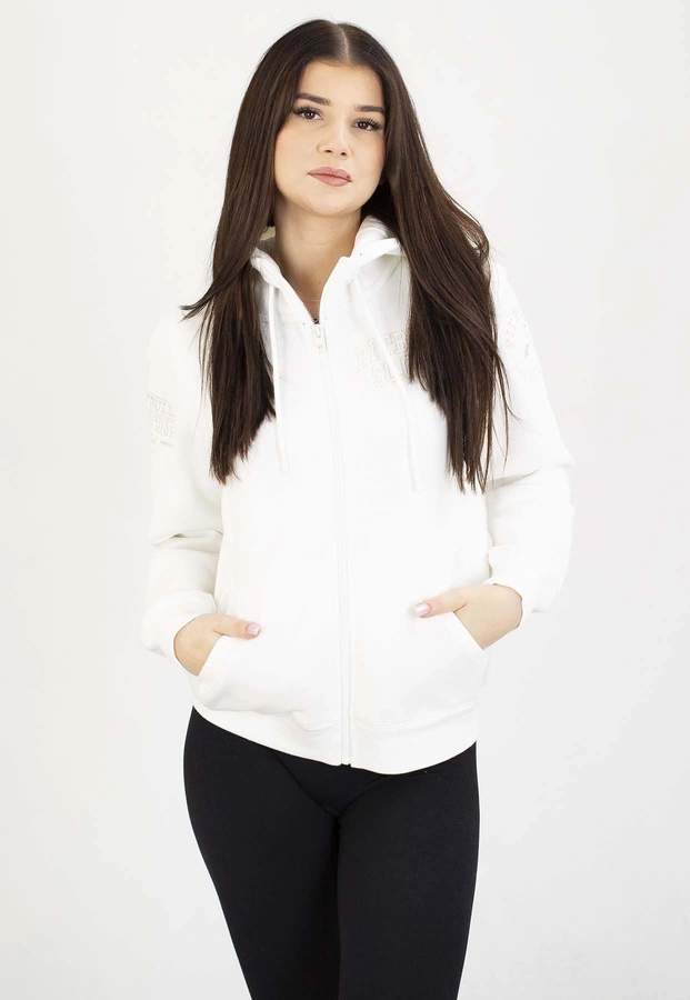 Bluza Pit Bull Z Kapturem Zip Fiora off white