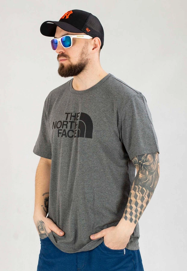 T-shirt The North Face M S/S Easy NF0A87N5DYY szary