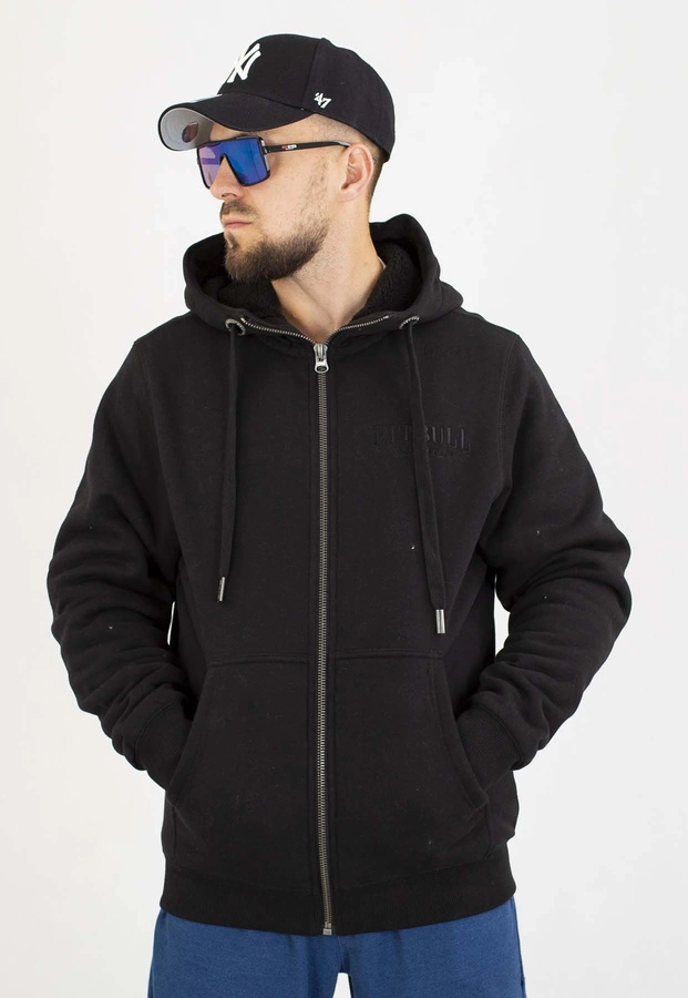 Bluza Pit Bull Z Kapturem ZIP Ruffin Detroit black black