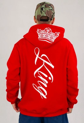 Bluza Red Eyes King czerwono biała