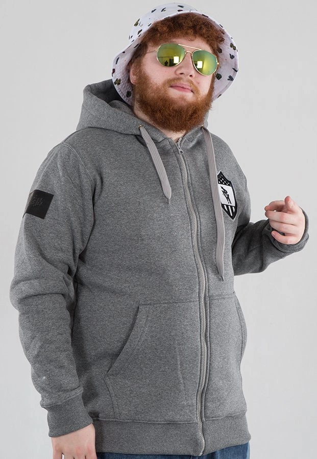 Bluza Polska Wersja PW Godło Zip ciemno szara
