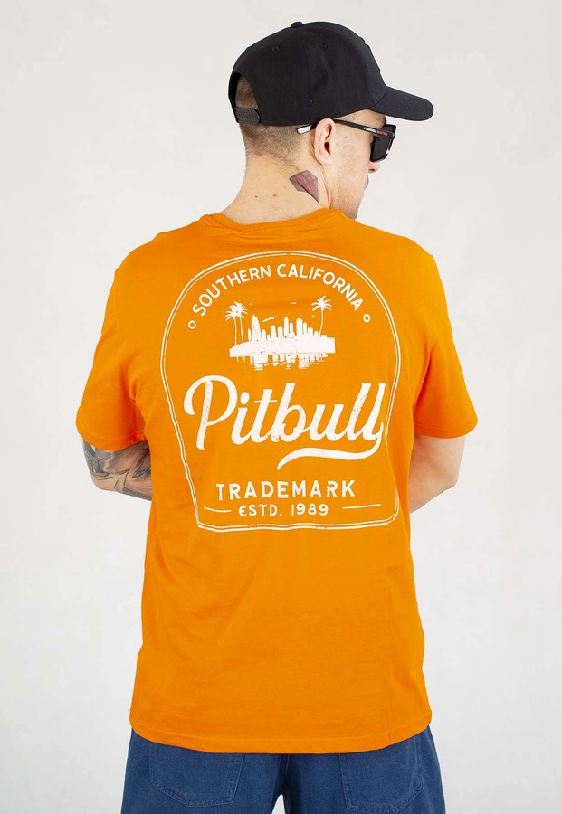 T-shirt Pit Bull Ultra Light Light So Cal pomarańczowy