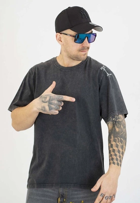 T-shirt Stoprocent Haftbark Premium czarny sprany