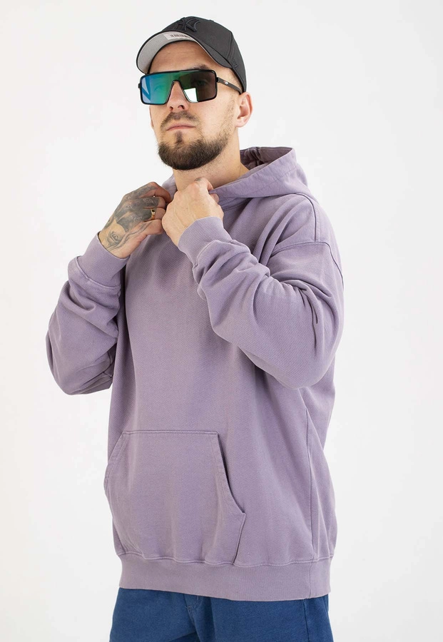 Bluza Prosto Z kapturem Flathead sprana lawendowa