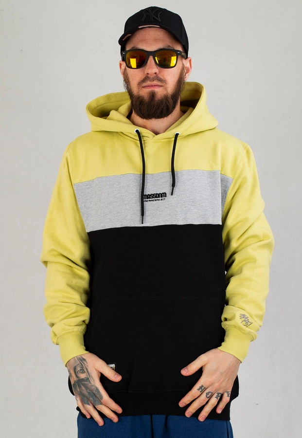 Bluza Mass Hoodie Target beżowo szaro czarna