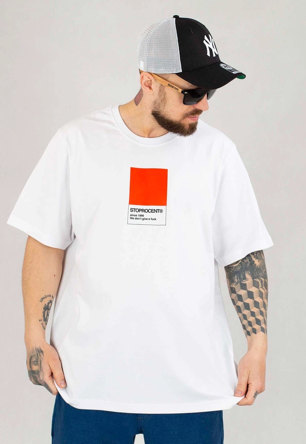 T-shirt Stoprocent Redbox biały