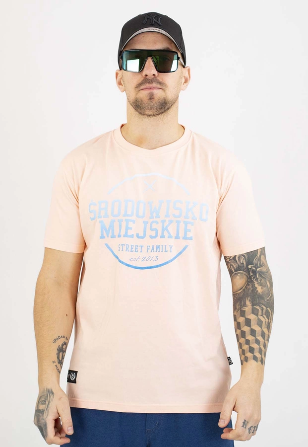 T-shirt Środowisko Miejskie Theme 2.0 łososiowa
