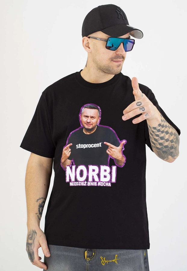 T-shirt Stoprocent Norbi czarny