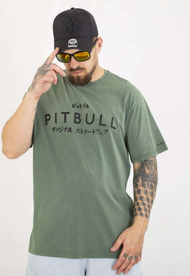 T-shirt Pit Bull Mt.Fuji 190 sage green