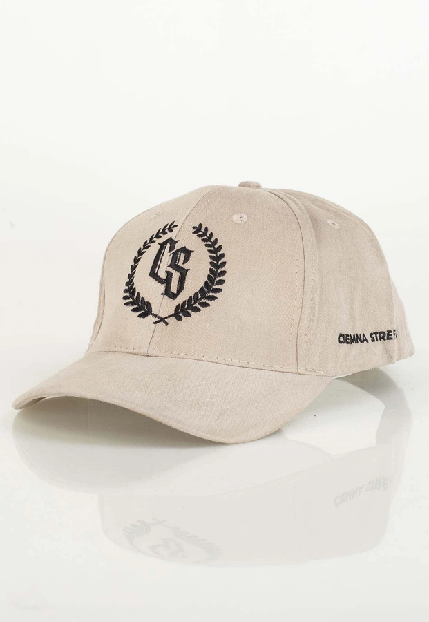 Czapka Snapback Ciemna Strefa Laur beżowa