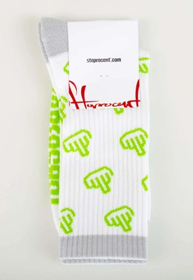 Skiety Stoprocent Multi FCK biało zielone