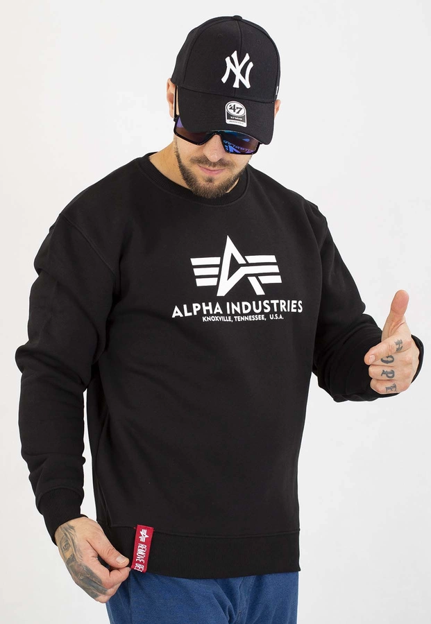 Bluza Alpha Industries Bez Kaptura Basic 178302 czarna
