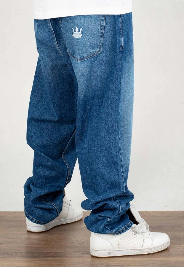 Spodnie Jigga Wear Crown Baggy Jeans blue