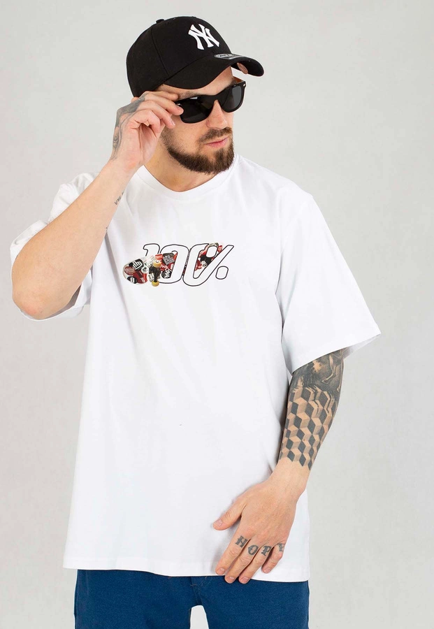 T-shirt Stoprocent Skate biały