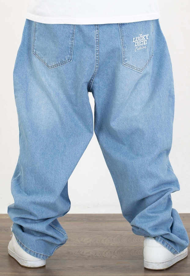 Spodnie Lucky Dice Baggy LD Clothing blue jeans