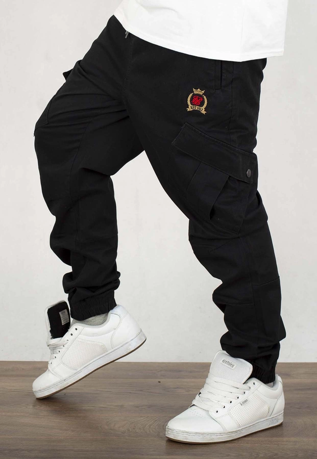 Spodnie SikSilk Bojówki Cargo czarne