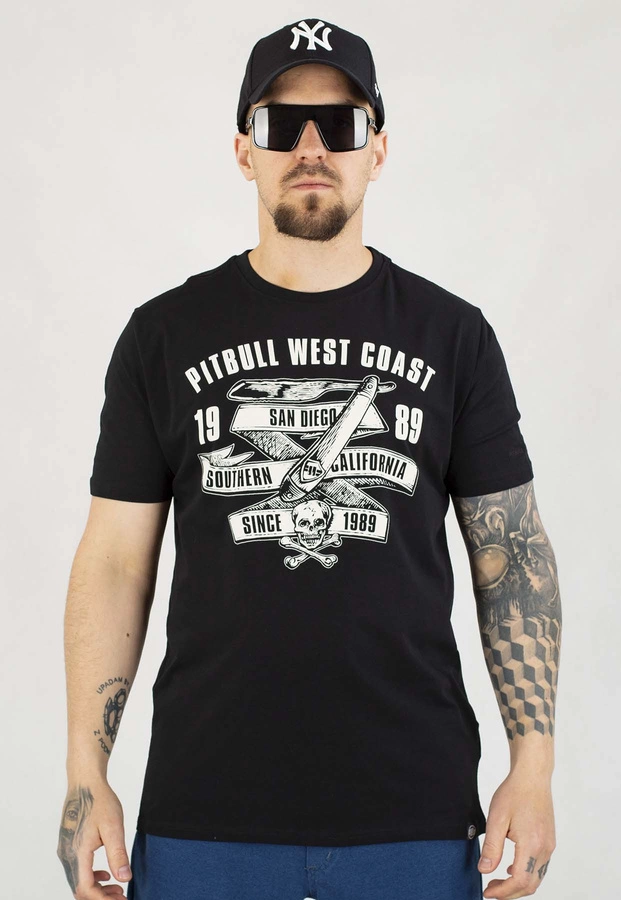 T-shirt Pit Bull Slim 190 Oldschool Razor black
