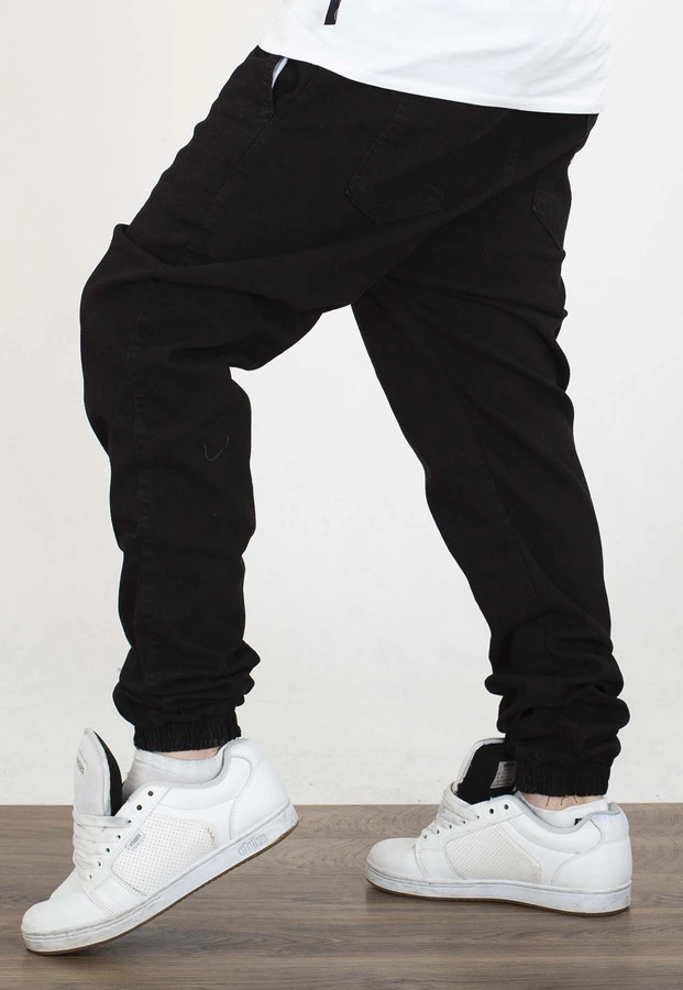 Spodnie Chada Jeans Joggery Haft czarne
