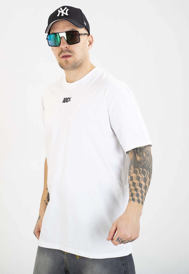 T-shirt Stoprocent 100% Small biały