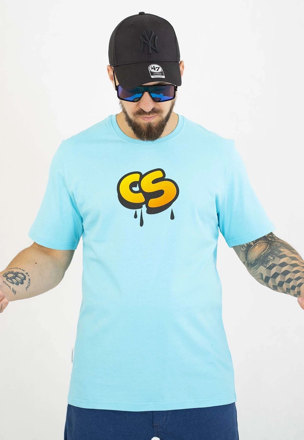 T-shirt Ciemna Strefa Relax 100% turkusowy