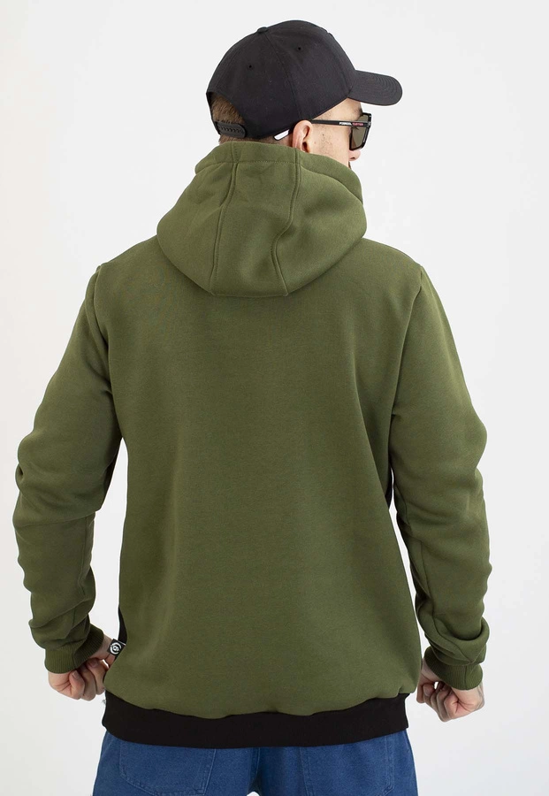 Bluza Środowisko Miejskie Z Kapturem Essential Bear khaki czarna