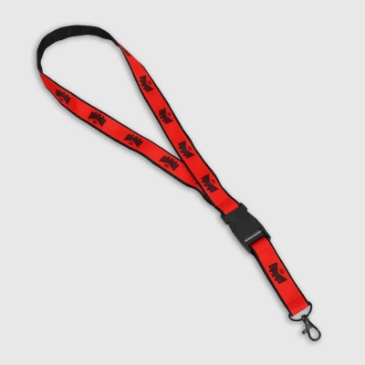 Smycz Chada Kastet Logo czerwona