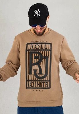 Bluza Ganja Mafia Bez Kaptura RJ beżowa