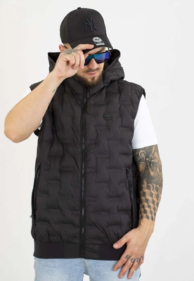 Bezrękawnik Pit Bull Vest Z Kapturem Fisk Quilted black