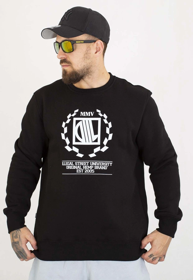 Bluza Diil Bez Kaptura Laur czarno biała