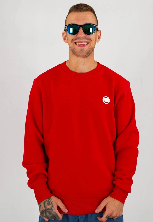 Bluza Pit Bull Small Logo czerwona