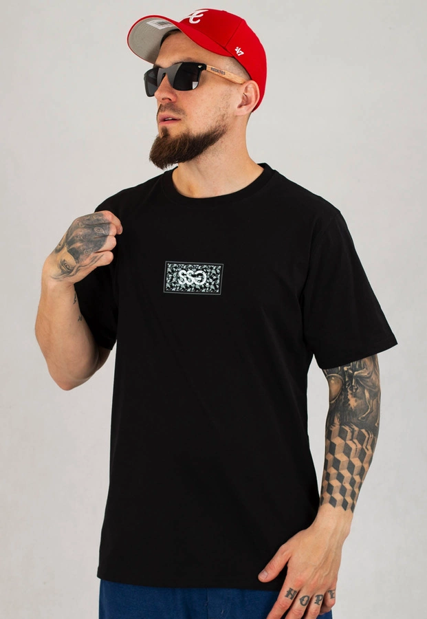 T-Shirt SSG Paisley czarny