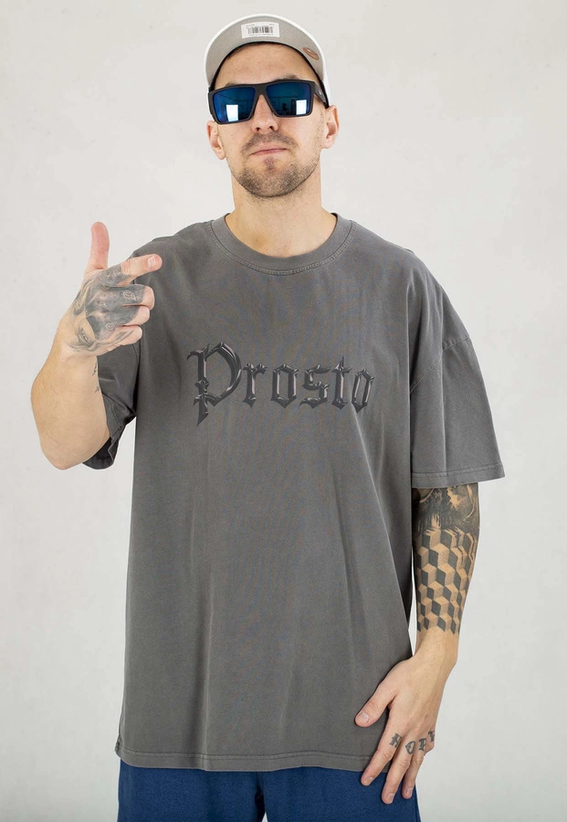 T-shirt Prosto Groud Washed czarny