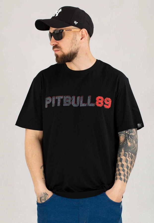 T-shirt Pit Bull Dog 89 czarny