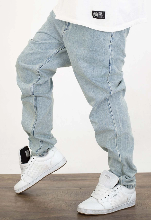 Spodnie Mass Tapered Fit Signature 2.0 jasne niebieskie