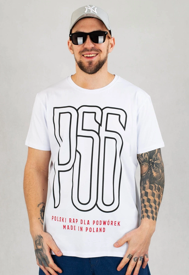 T-shirt Dudek P56 Logo biały