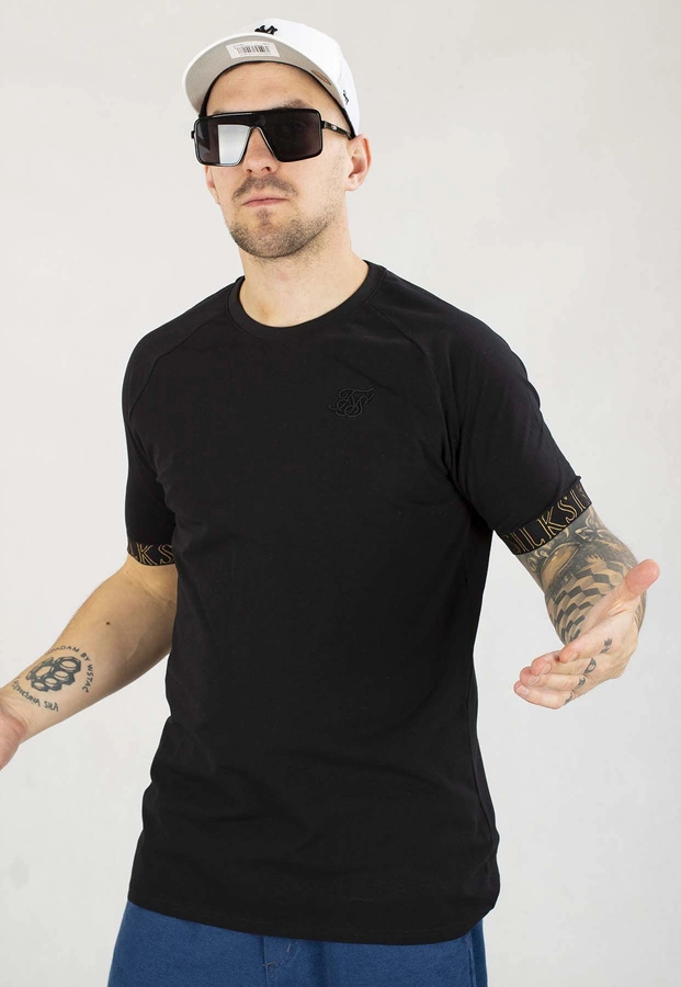 T-shirt SikSilk Tech SS-26770 czarny